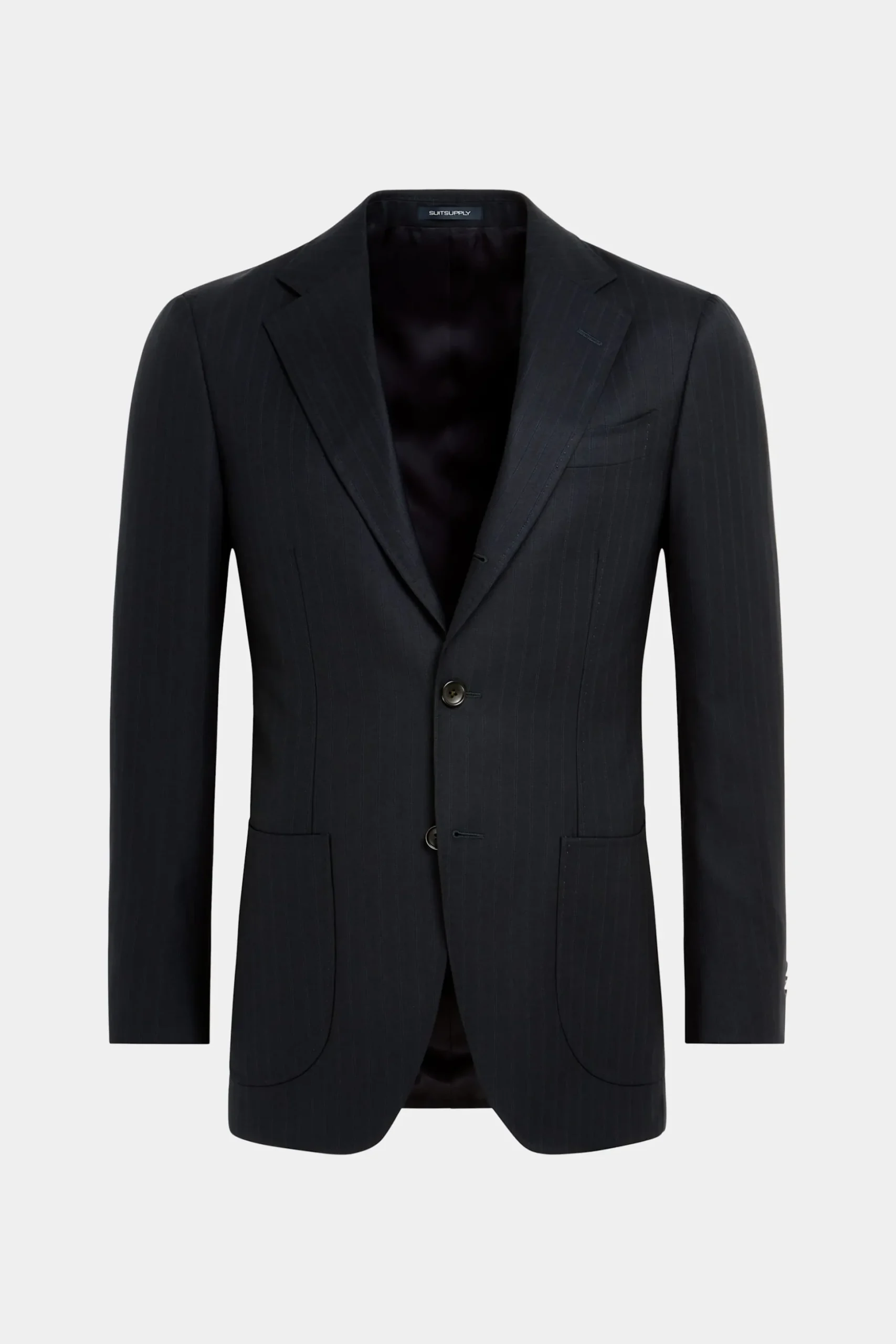 SUITSUPPLY Havana Anzug Navy Gestreift-Männlich Business Anzüge