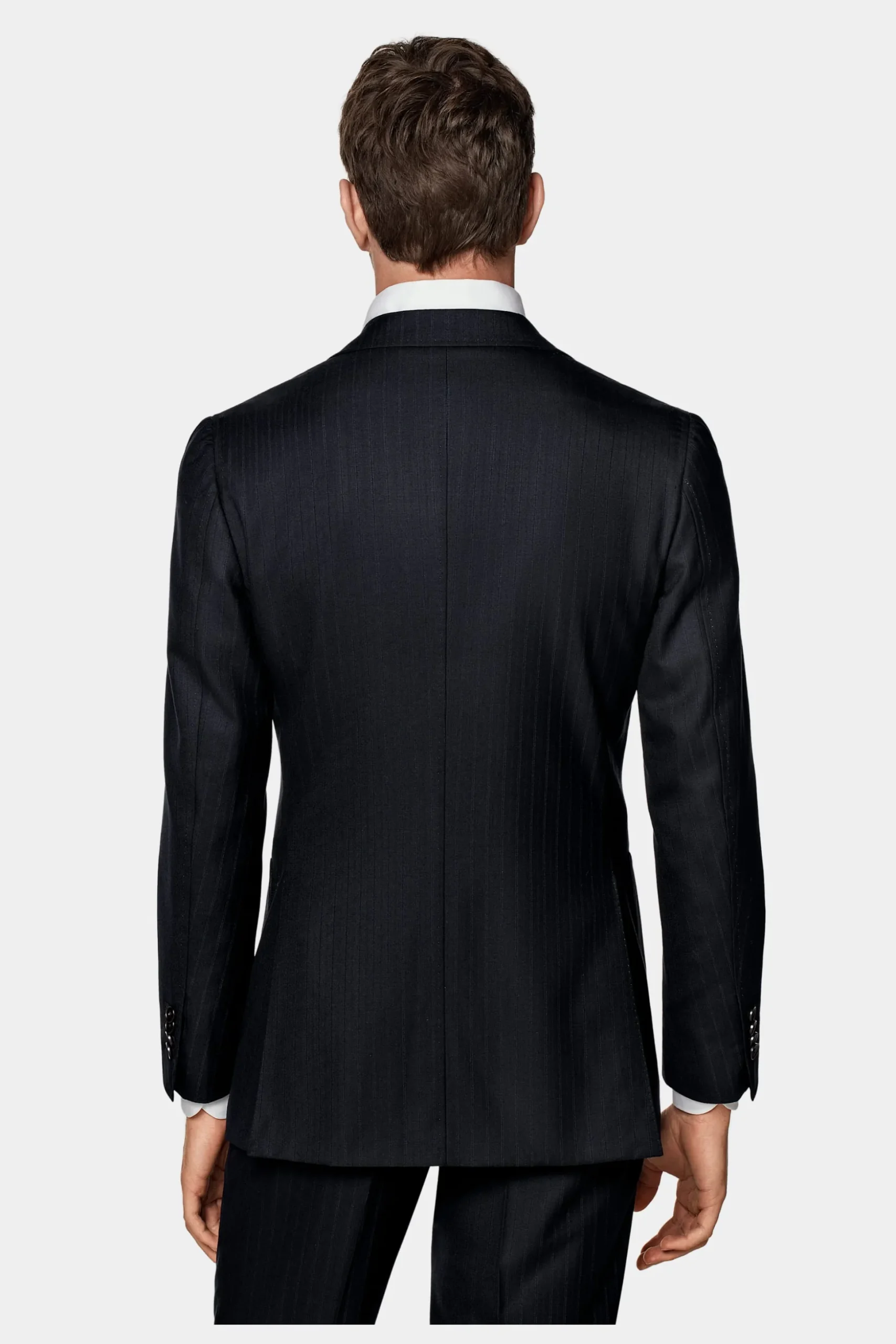 SUITSUPPLY Havana Anzug Navy Gestreift-Männlich Business Anzüge