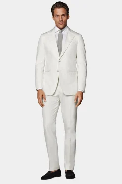 SUITSUPPLY Havana Anzug Off-White-Männlich Casual Anzüge