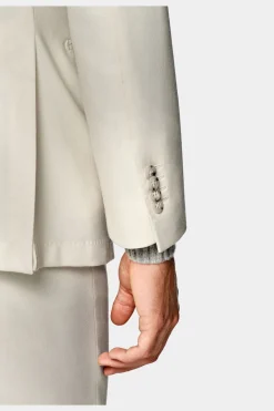 SUITSUPPLY Havana Anzug Off-White-Männlich Casual Anzüge