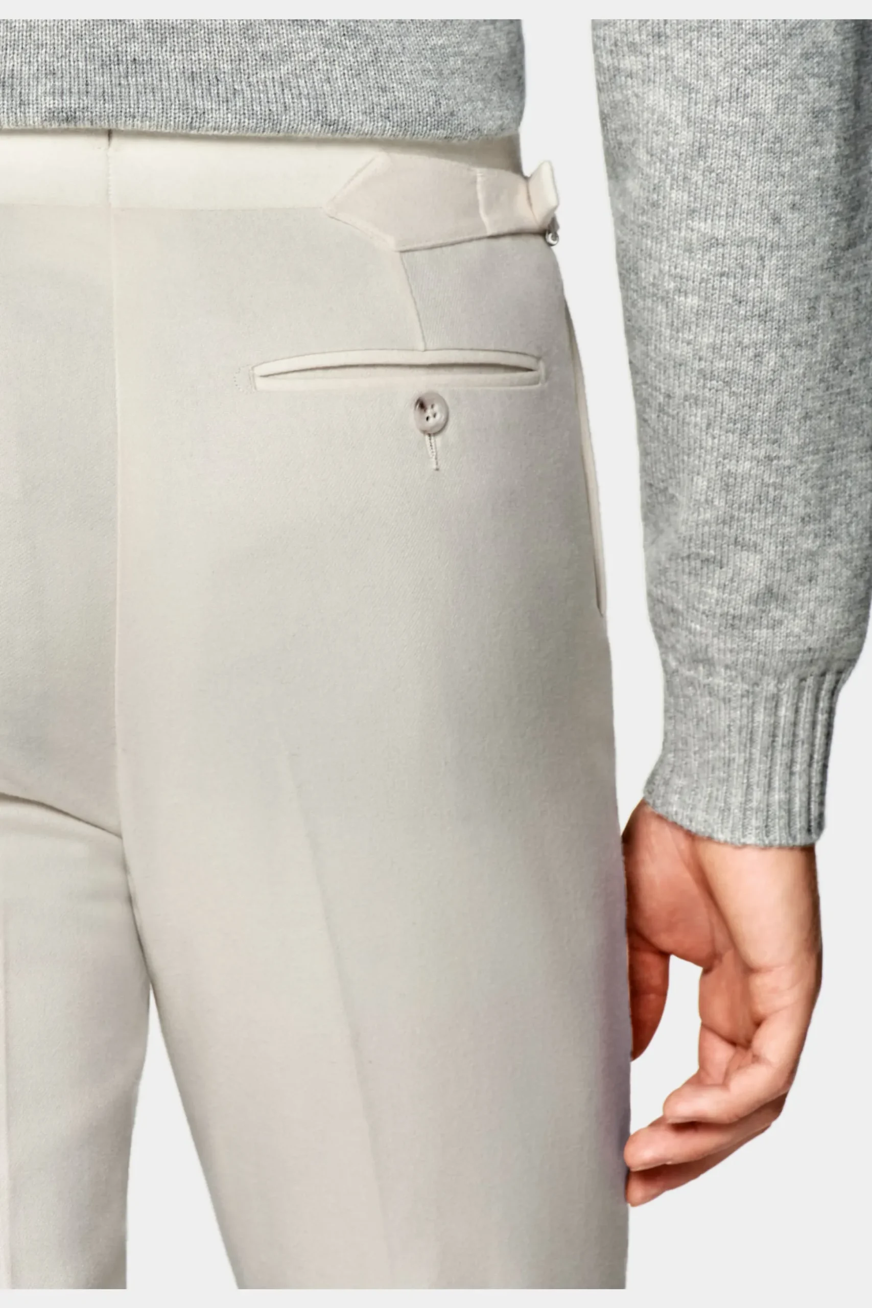 SUITSUPPLY Havana Anzug Off-White-Männlich Casual Anzüge