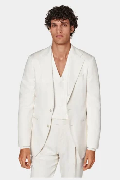 SUITSUPPLY Havana Anzug Off-White-Männlich Business Anzüge