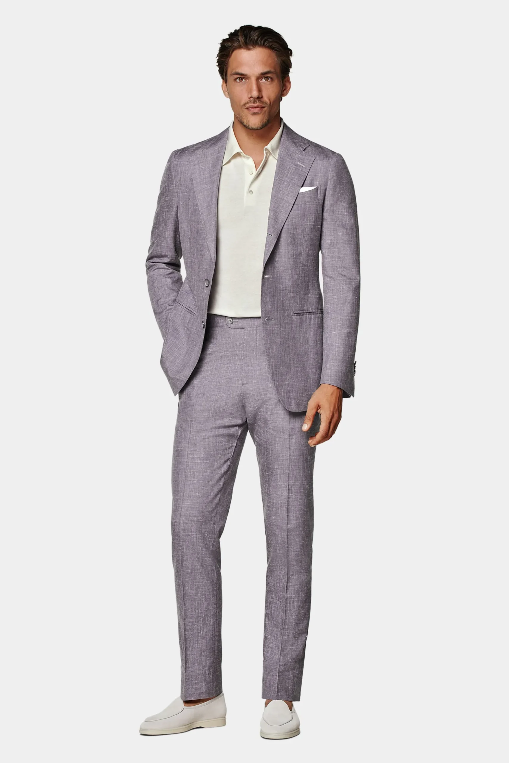 SUITSUPPLY Havana Anzug Purpur-Männlich Casual Anzüge