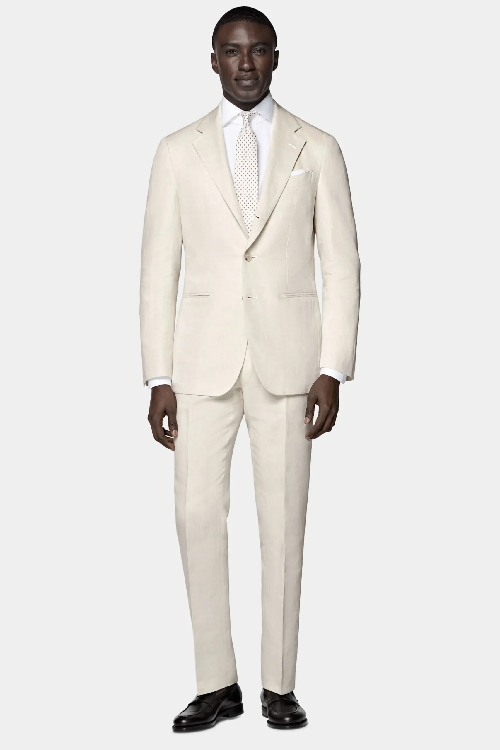 SUITSUPPLY Havana Anzug Sand-Männlich Casual Anzüge