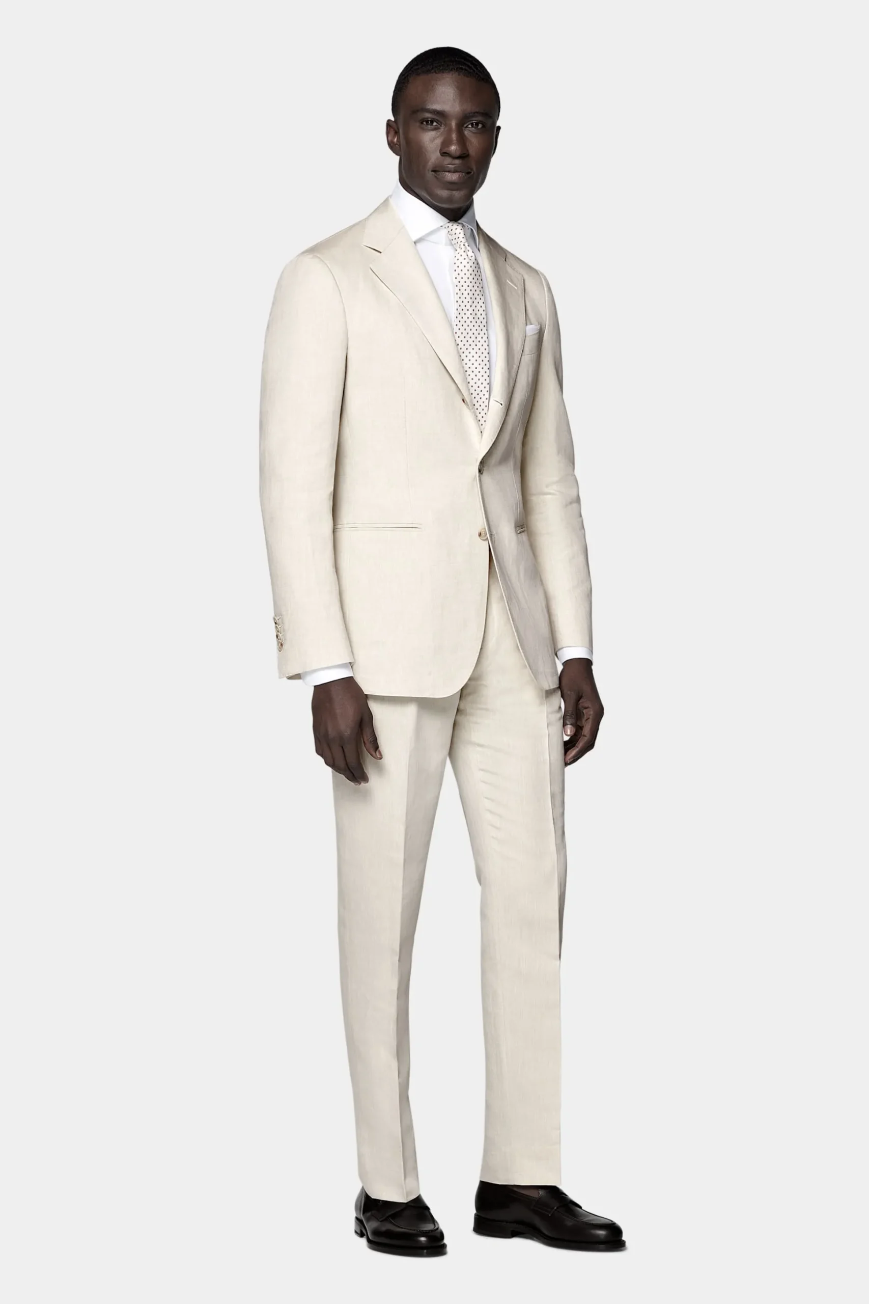 SUITSUPPLY Havana Anzug Sand-Männlich Casual Anzüge