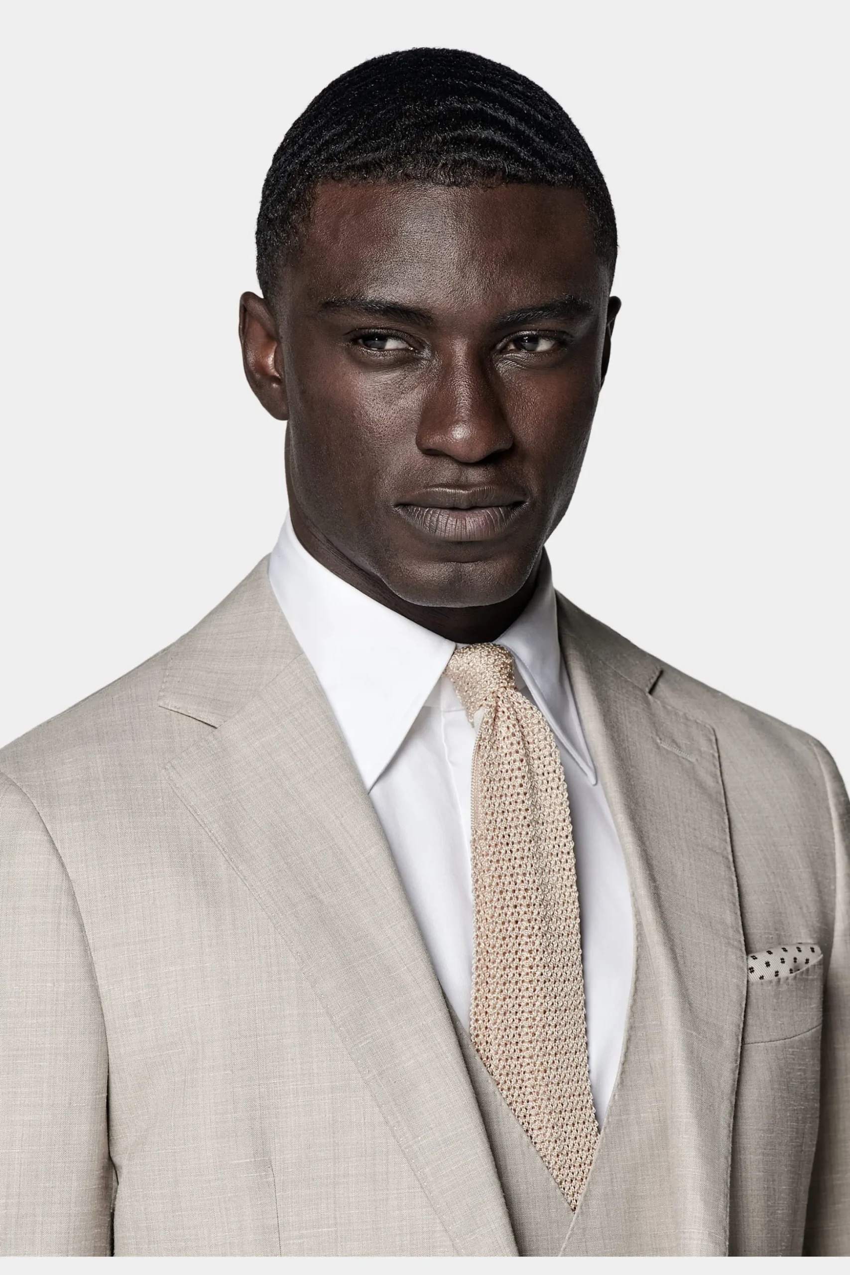 SUITSUPPLY Havana Anzug Sand-Männlich Hochzeitsanzüge