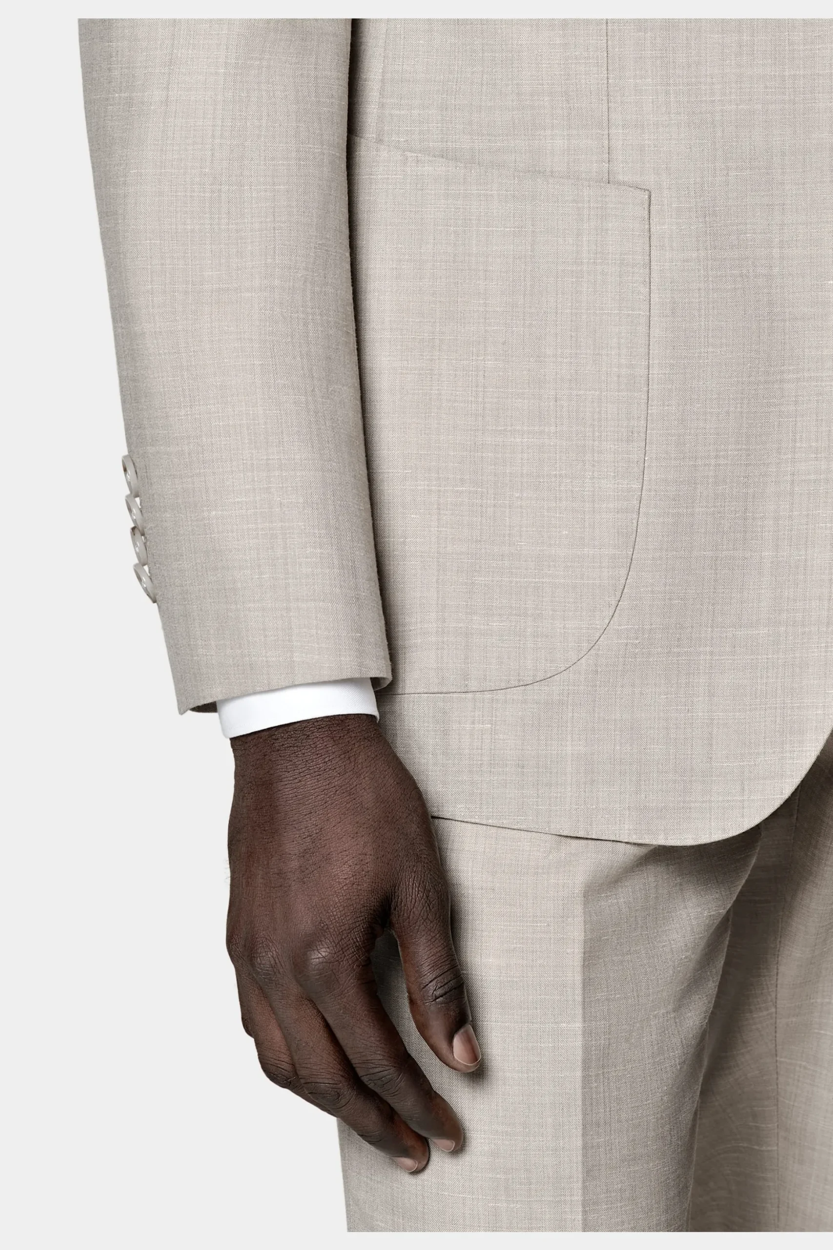 SUITSUPPLY Havana Anzug Sand-Männlich Hochzeitsanzüge