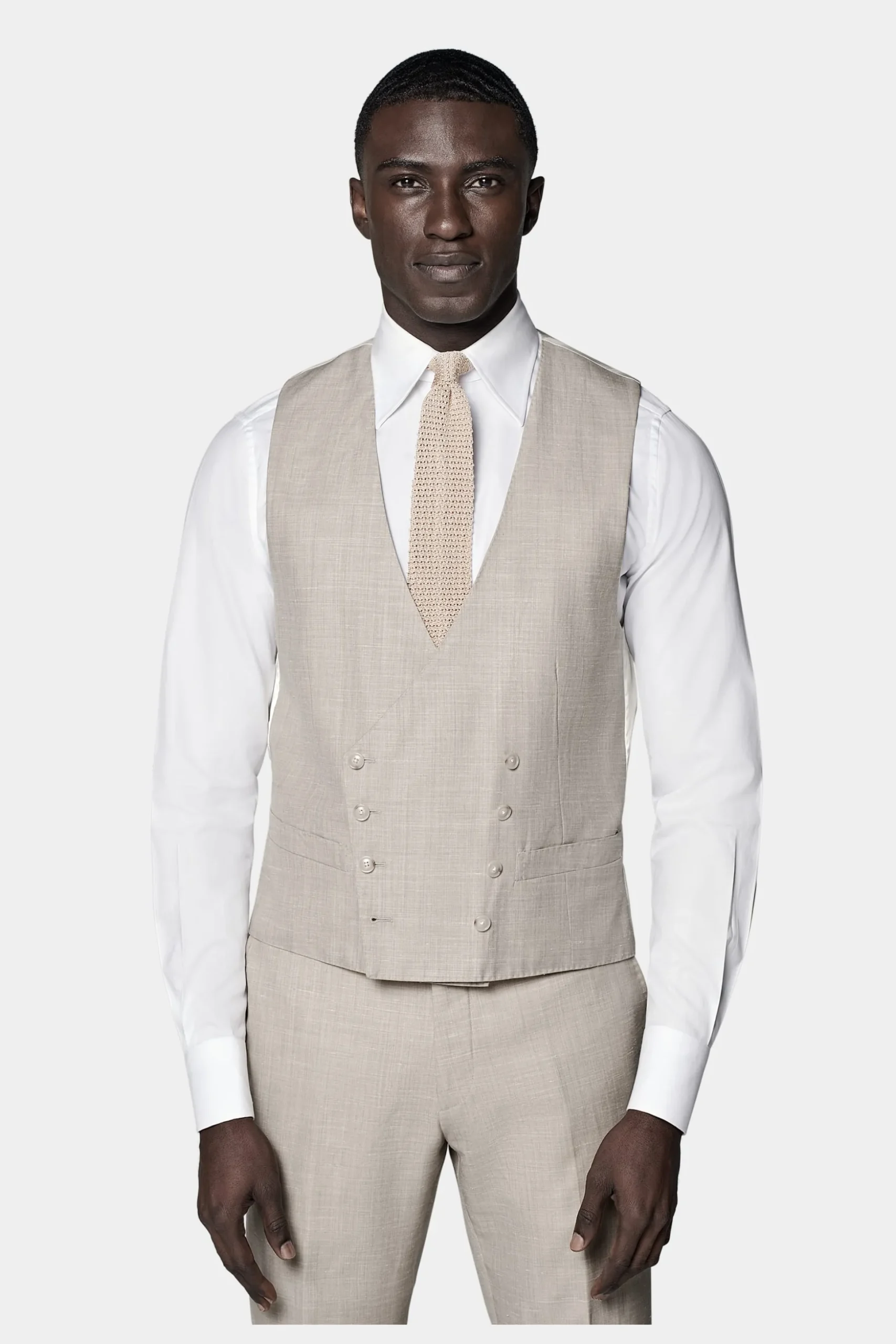 SUITSUPPLY Havana Anzug Sand-Männlich Hochzeitsanzüge