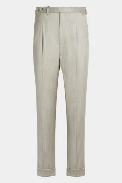 SUITSUPPLY Havana Anzug Sand Fischgrätmuster-Männlich Business Anzüge