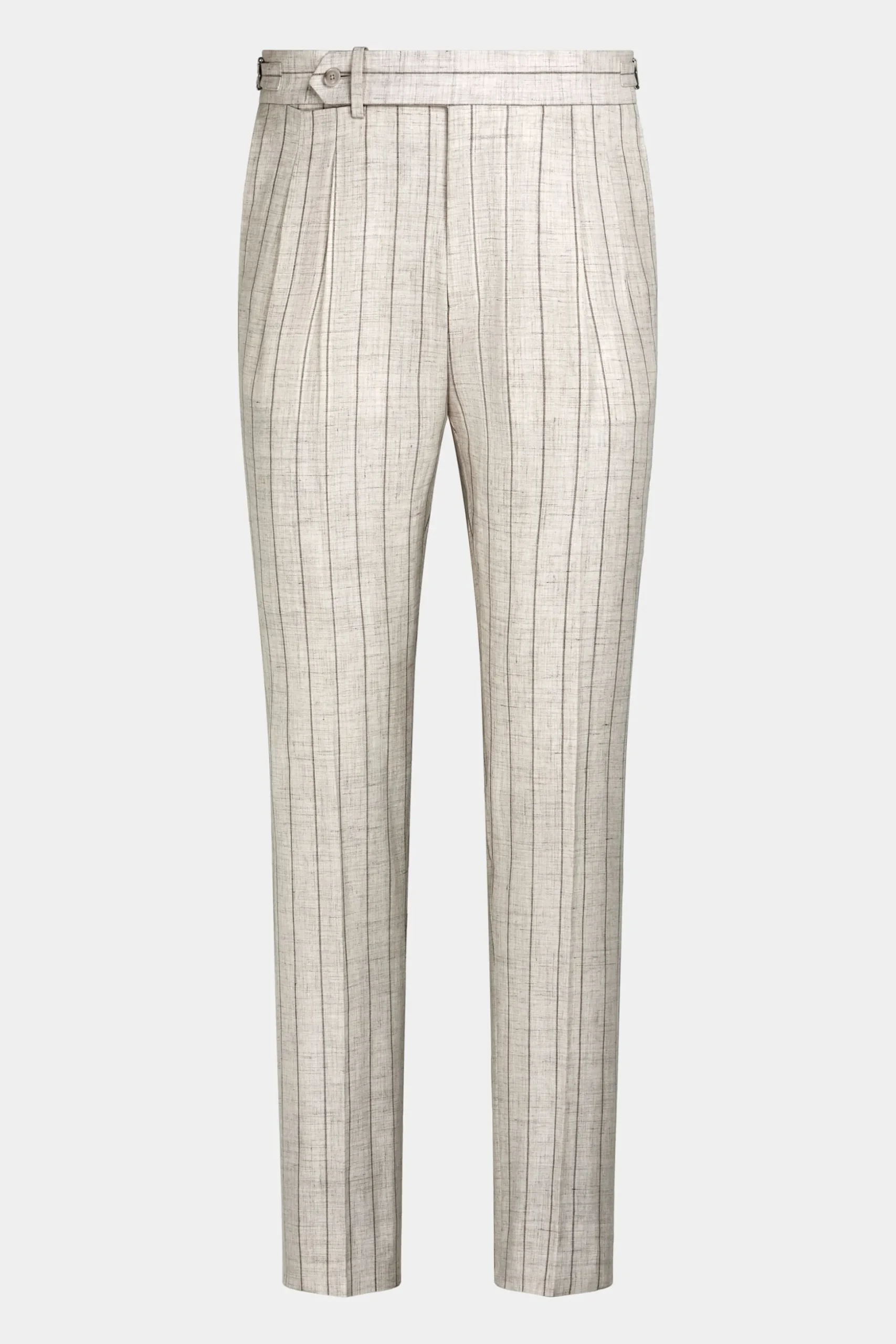 SUITSUPPLY Havana Anzug Sand Gestreift-Männlich Casual Anzüge