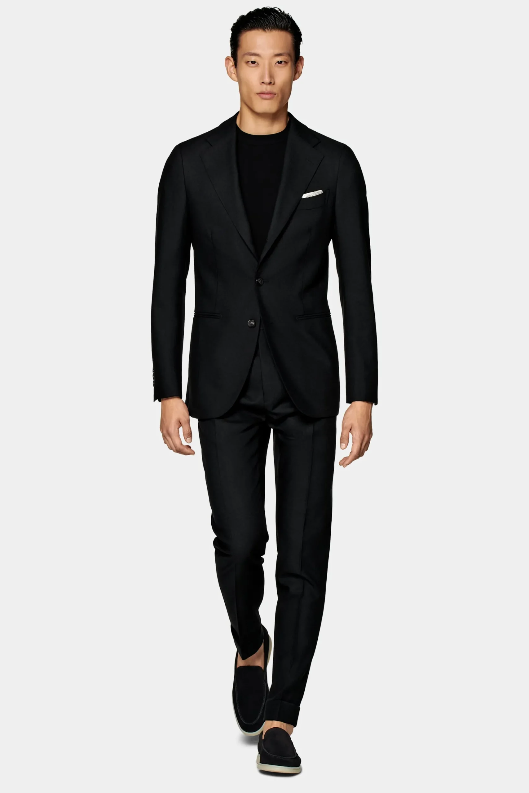 SUITSUPPLY Havana Anzug Schwarz-Männlich Business Anzüge