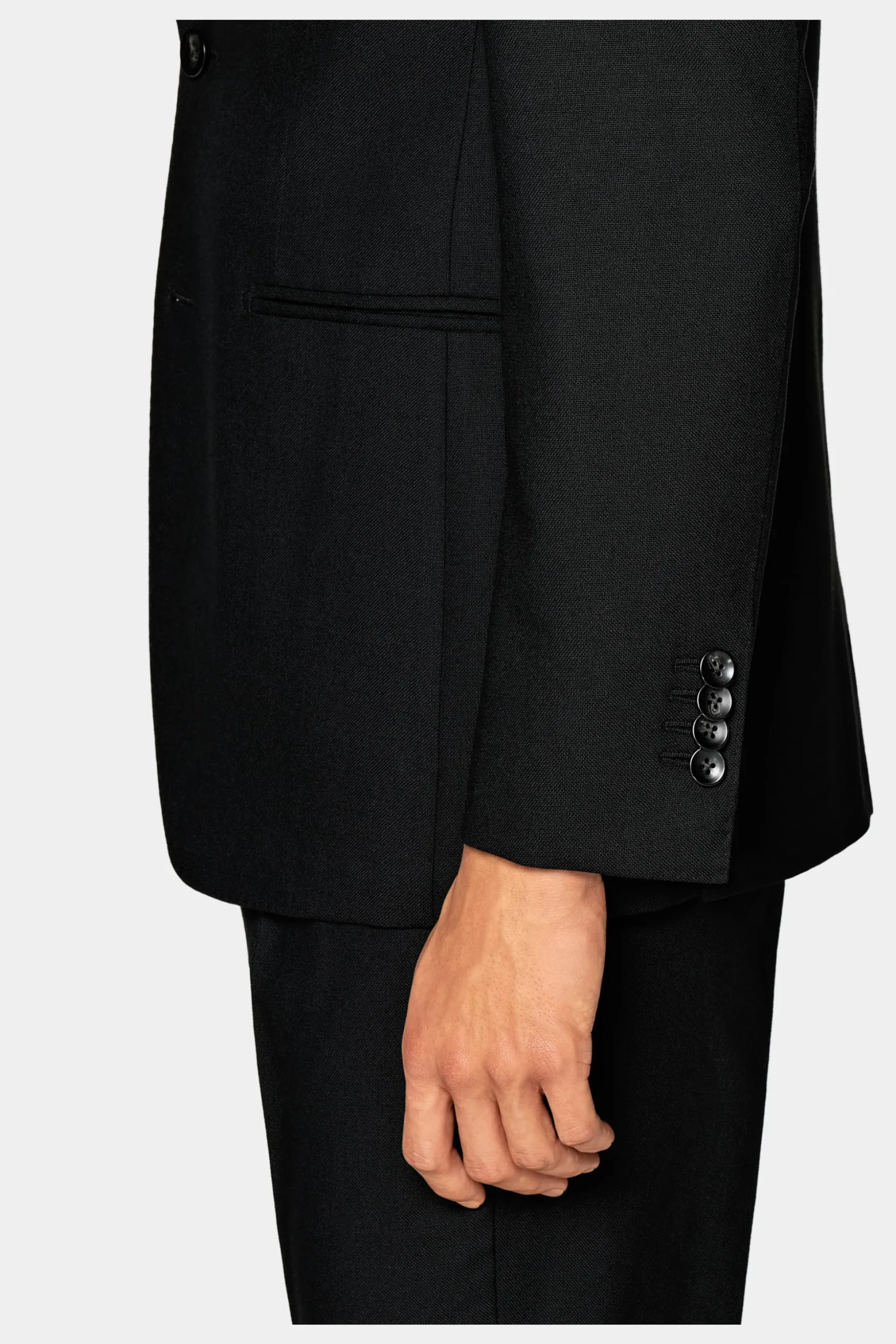 SUITSUPPLY Havana Anzug Schwarz-Männlich Business Anzüge