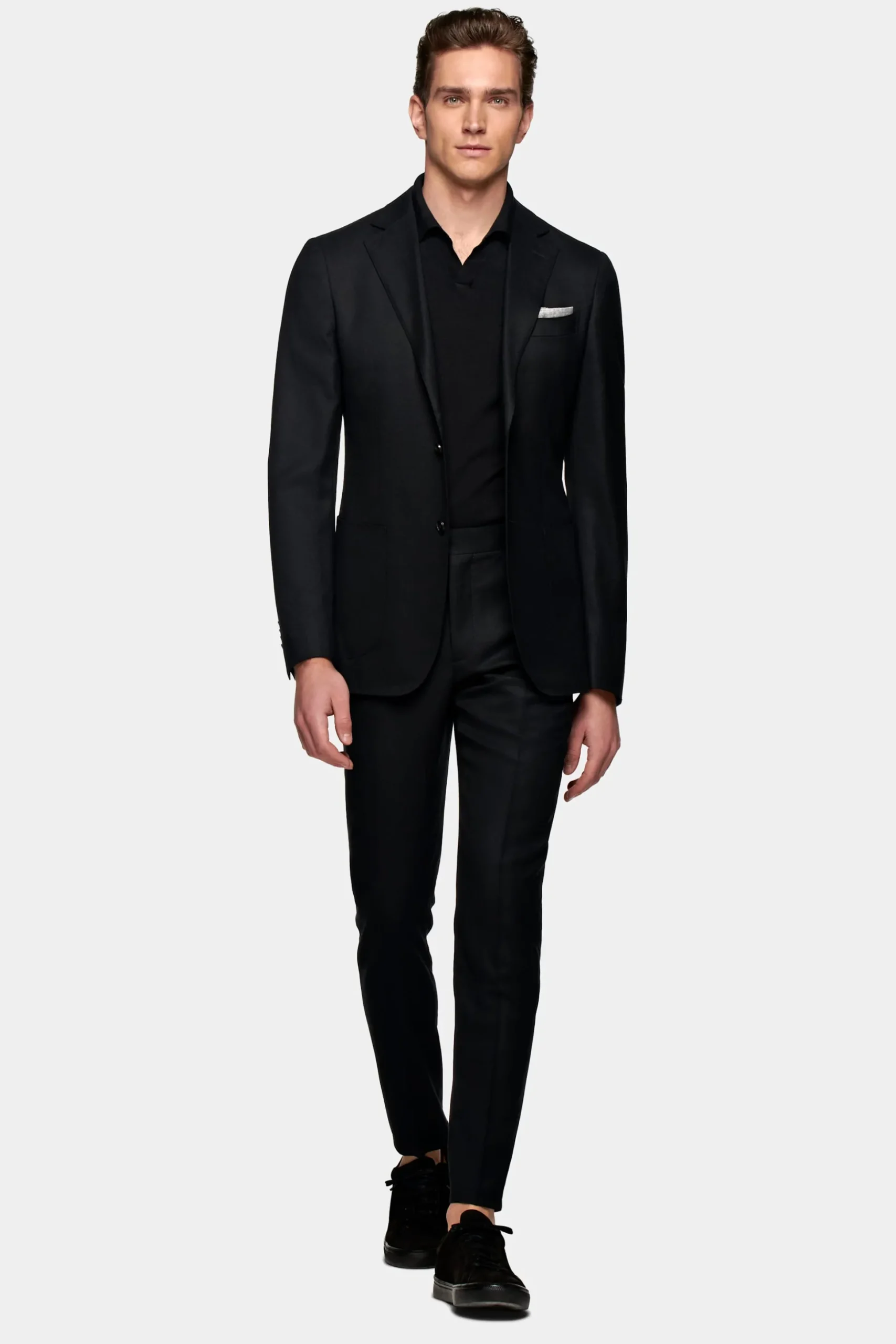 SUITSUPPLY Havana Anzug Schwarz-Männlich Business Anzüge