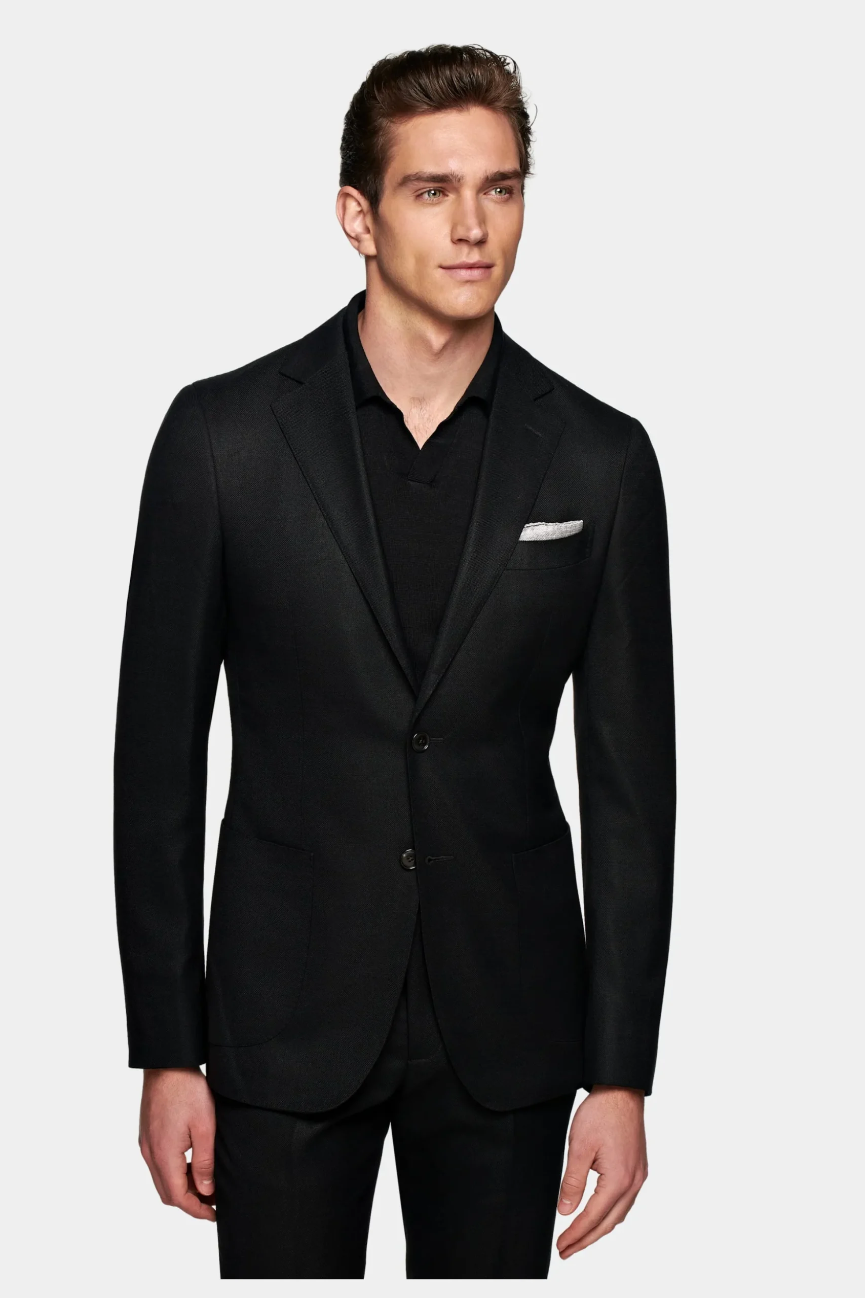 SUITSUPPLY Havana Anzug Schwarz-Männlich Business Anzüge