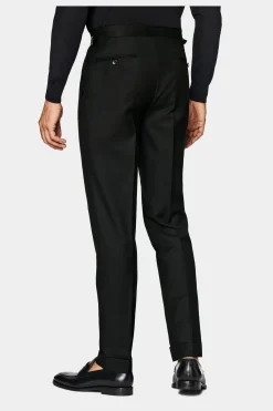 SUITSUPPLY Havana Anzug Schwarz Fischgrätmuster-Männlich Business Anzüge