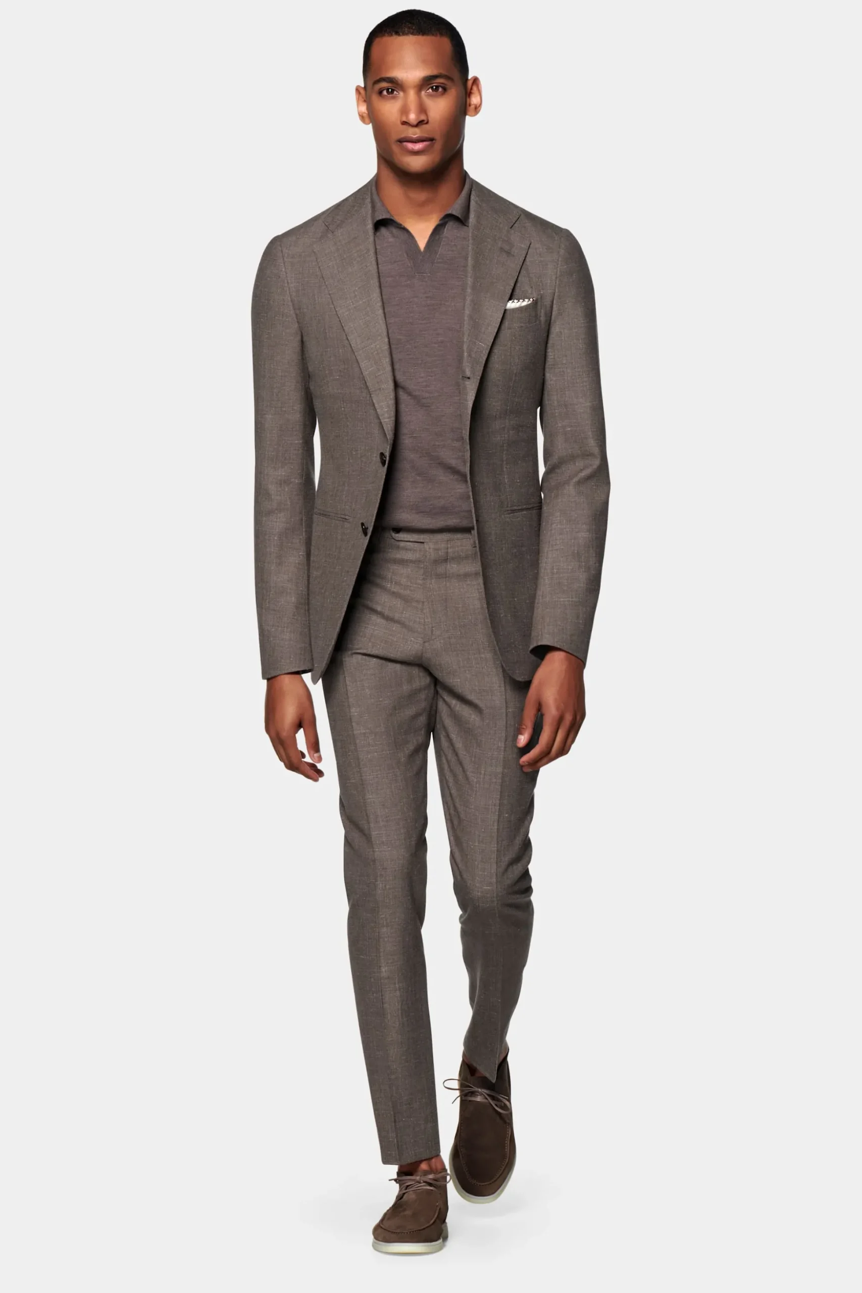 SUITSUPPLY Havana Anzug Taupe-Männlich Casual Anzüge
