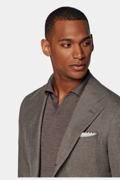 SUITSUPPLY Havana Anzug Taupe-Männlich Casual Anzüge