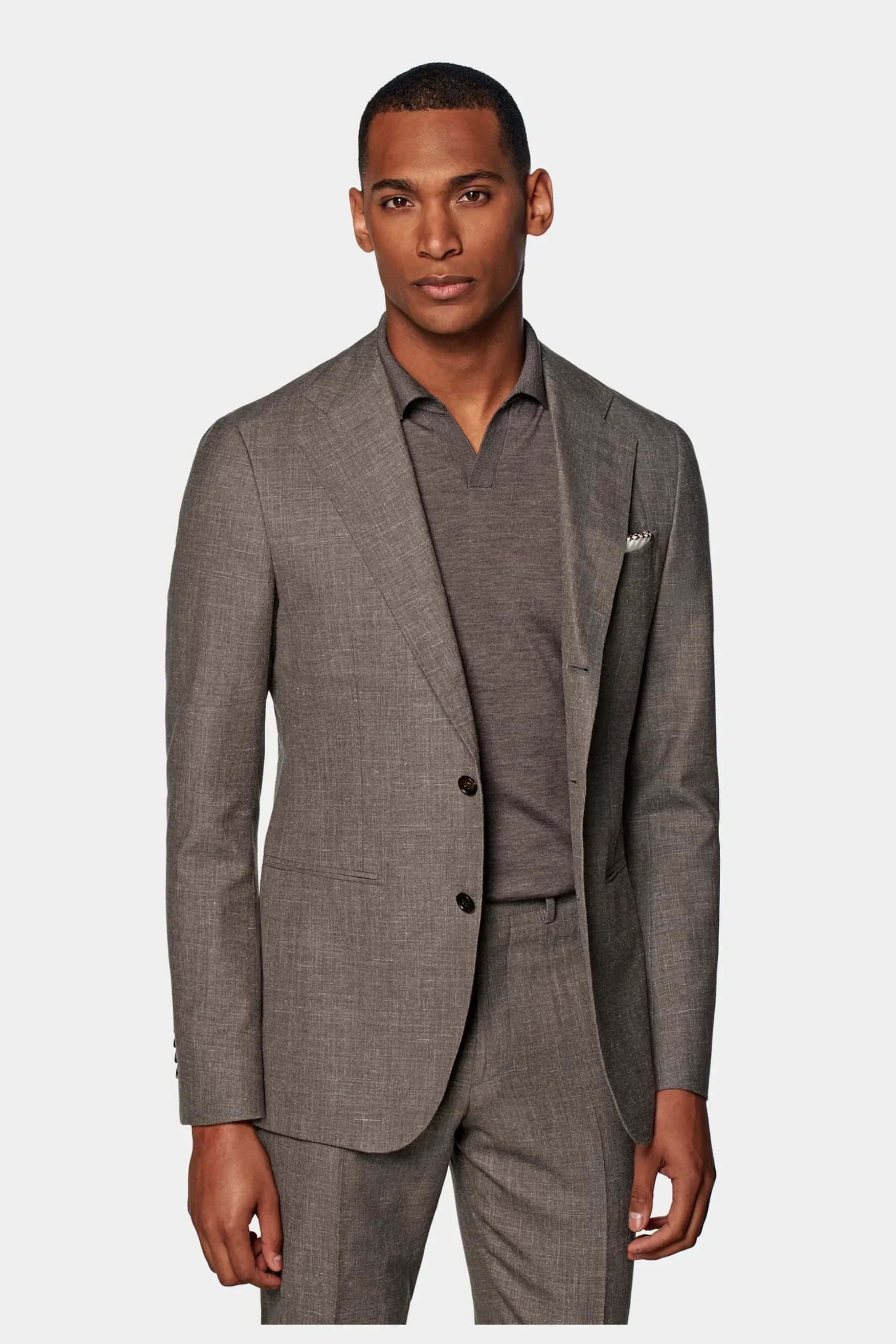 SUITSUPPLY Havana Anzug Taupe-Männlich Casual Anzüge