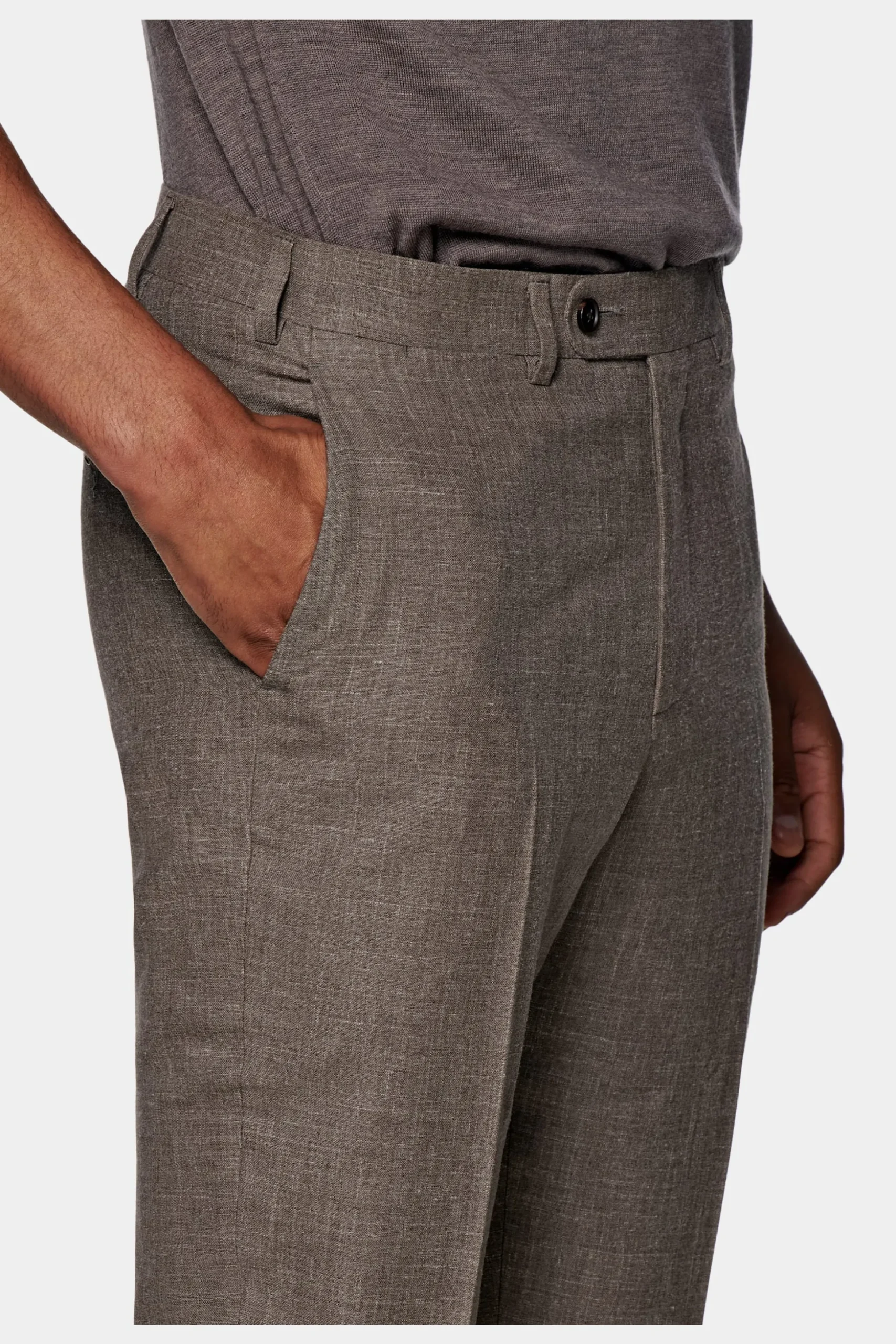 SUITSUPPLY Havana Anzug Taupe-Männlich Casual Anzüge