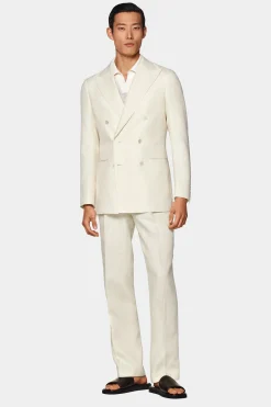 SUITSUPPLY Havana Dinnerjackett Off-White-Männlich Baumwolle-Styles Der Saison