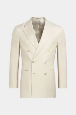 SUITSUPPLY Havana Dinnerjackett Off-White-Männlich Baumwolle-Styles Der Saison