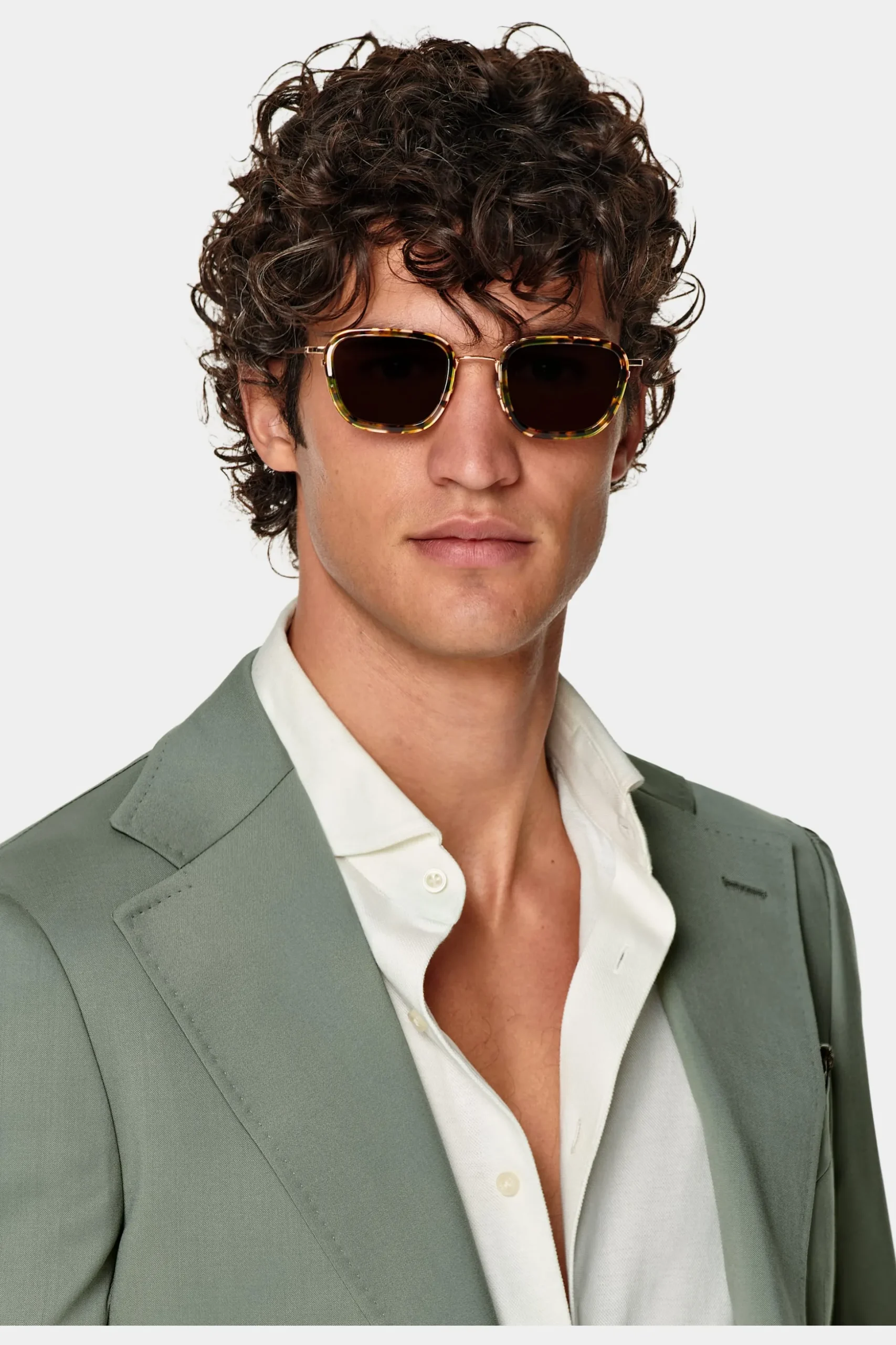 SUITSUPPLY Havana Ganzjahresanzug Mittelgrün-Männlich Formelle Hochzeit