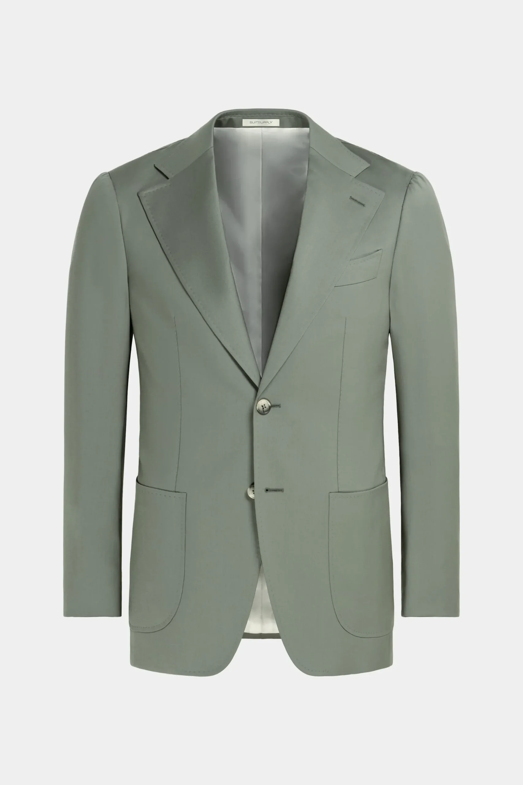 SUITSUPPLY Havana Ganzjahresanzug Mittelgrün-Männlich Formelle Hochzeit