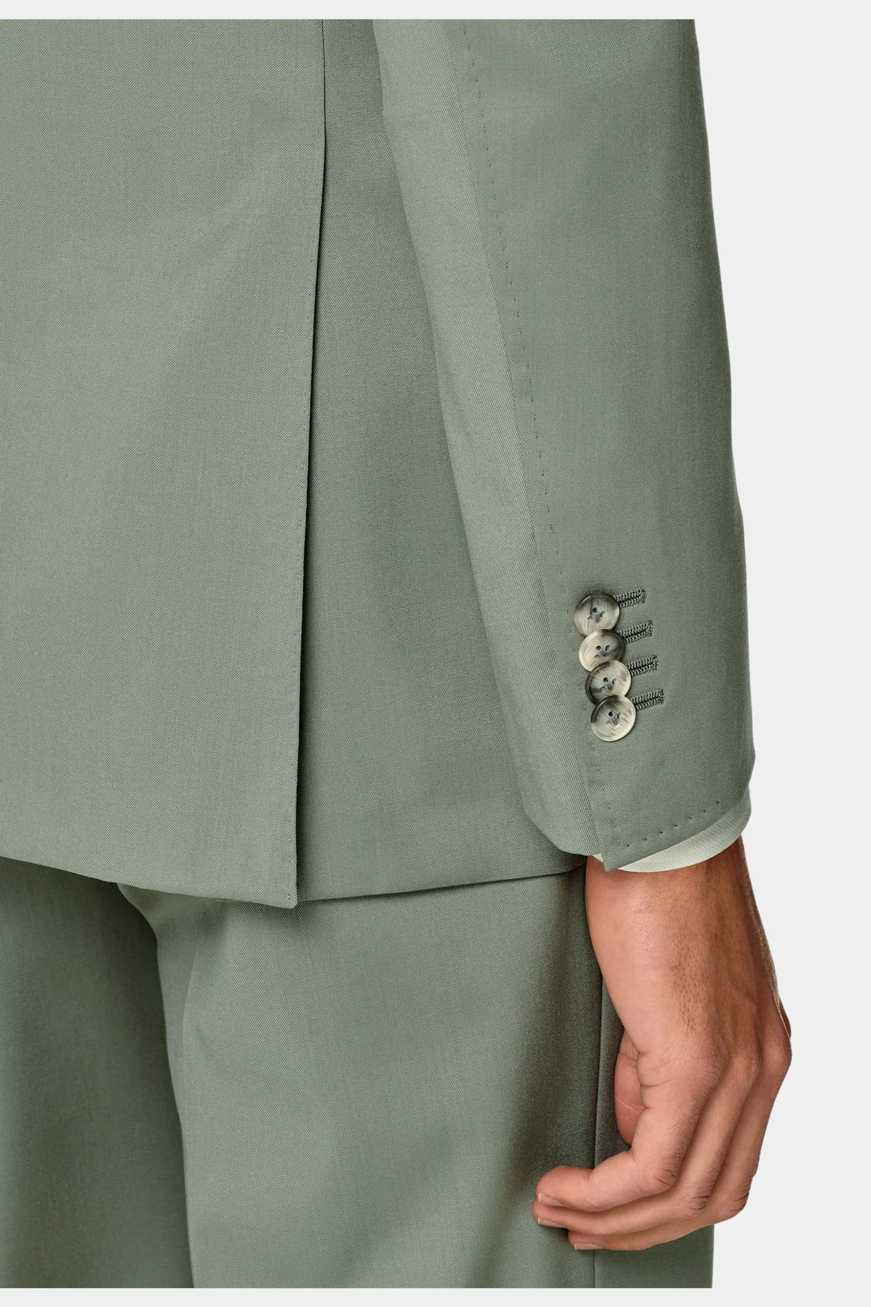 SUITSUPPLY Havana Ganzjahresanzug Mittelgrün-Männlich Formelle Hochzeit