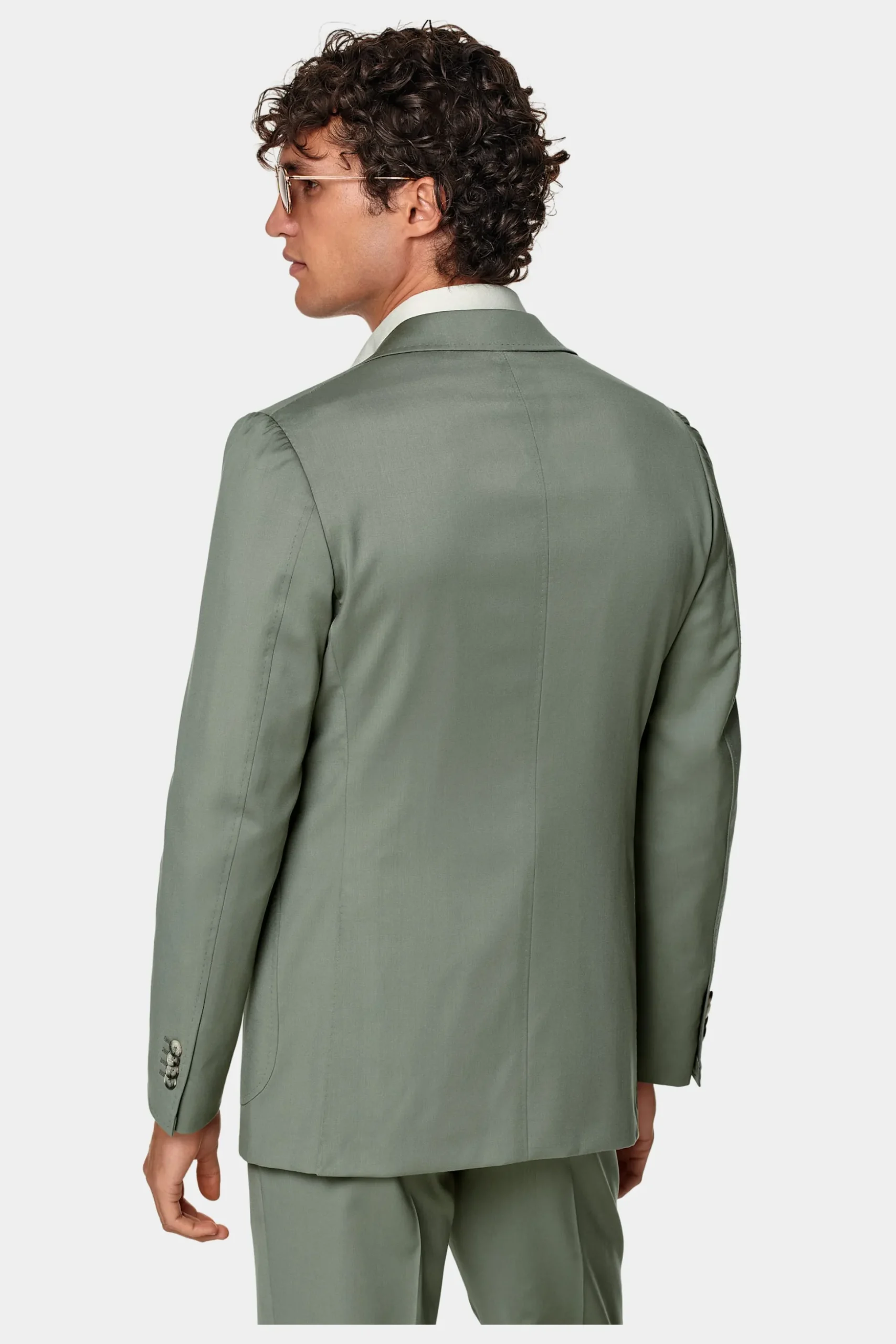 SUITSUPPLY Havana Ganzjahresanzug Mittelgrün-Männlich Formelle Hochzeit