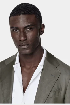SUITSUPPLY Havana Ganzjahresanzug Mittelgrün-Männlich Business Anzüge