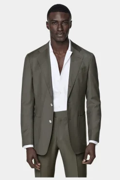 SUITSUPPLY Havana Ganzjahresanzug Mittelgrün-Männlich Business Anzüge