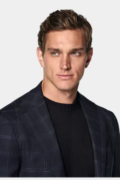 SUITSUPPLY Havana Sakko Dunkelblau Kariert-Männlich Klassische Sakkos
