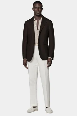 SUITSUPPLY Havana Sakko Dunkelbraun-Männlich Klassische Sakkos