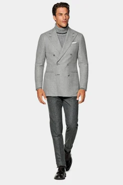 SUITSUPPLY Havana Sakko Grau-Männlich Klassische Sakkos