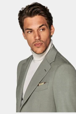 SUITSUPPLY Havana Sakko Grün-Männlich Klassische Sakkos