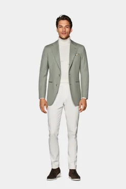SUITSUPPLY Havana Sakko Grün-Männlich Klassische Sakkos