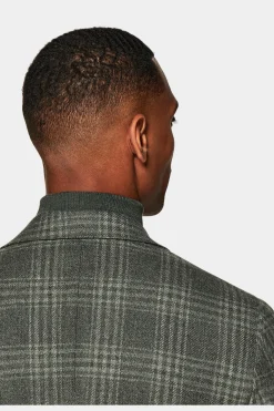 SUITSUPPLY Havana Sakko Grün Kariert-Männlich Klassische Sakkos