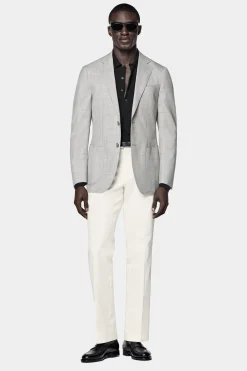 SUITSUPPLY Havana Sakko Hellgrau-Männlich Klassische Sakkos