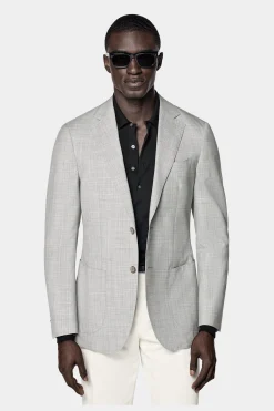 SUITSUPPLY Havana Sakko Hellgrau-Männlich Klassische Sakkos