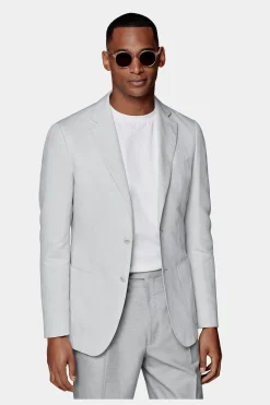 SUITSUPPLY Havana Sakko Hellgrau-Männlich Klassische Sakkos