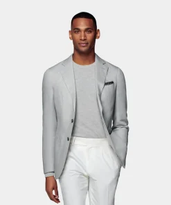 SUITSUPPLY Havana Sakko Hellgrau-Männlich Klassische Sakkos