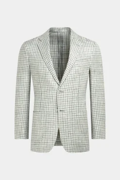 SUITSUPPLY Havana Sakko Hellgrau Kariert-Männlich Klassische Sakkos