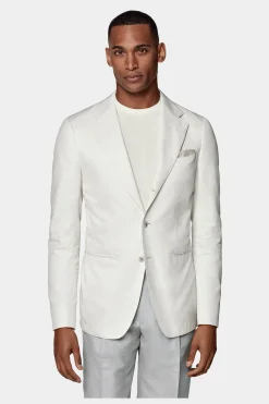 SUITSUPPLY Havana Sakko Off-White-Männlich Klassische Sakkos