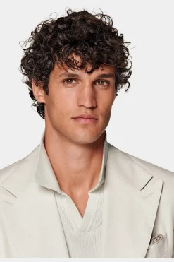 SUITSUPPLY Havana Sakko Sand-Männlich Klassische Sakkos