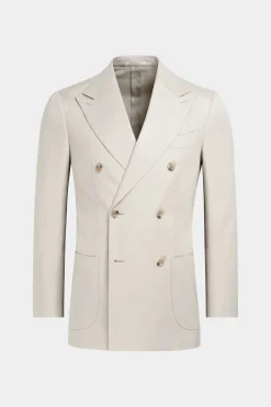 SUITSUPPLY Havana Sakko Sand-Männlich Klassische Sakkos