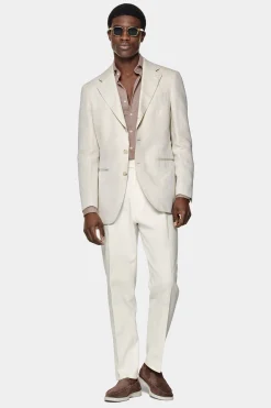 SUITSUPPLY Havana Sakko Sand-Männlich Smart Casual Hochzeit