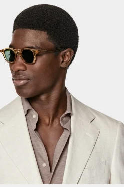 SUITSUPPLY Havana Sakko Sand-Männlich Smart Casual Hochzeit