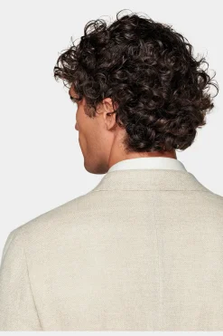SUITSUPPLY Havana Sakko Sand-Männlich Klassische Sakkos