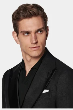 SUITSUPPLY Havana Smoking Schwarz-Männlich Casual Anzüge