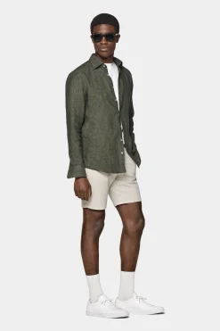 SUITSUPPLY Hemd Grün Slim Fit-Männlich Casual Hemden